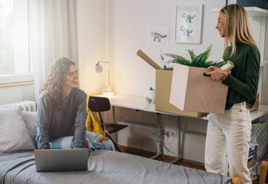 Female roommates moving into their new college dorm. | Merry Maids